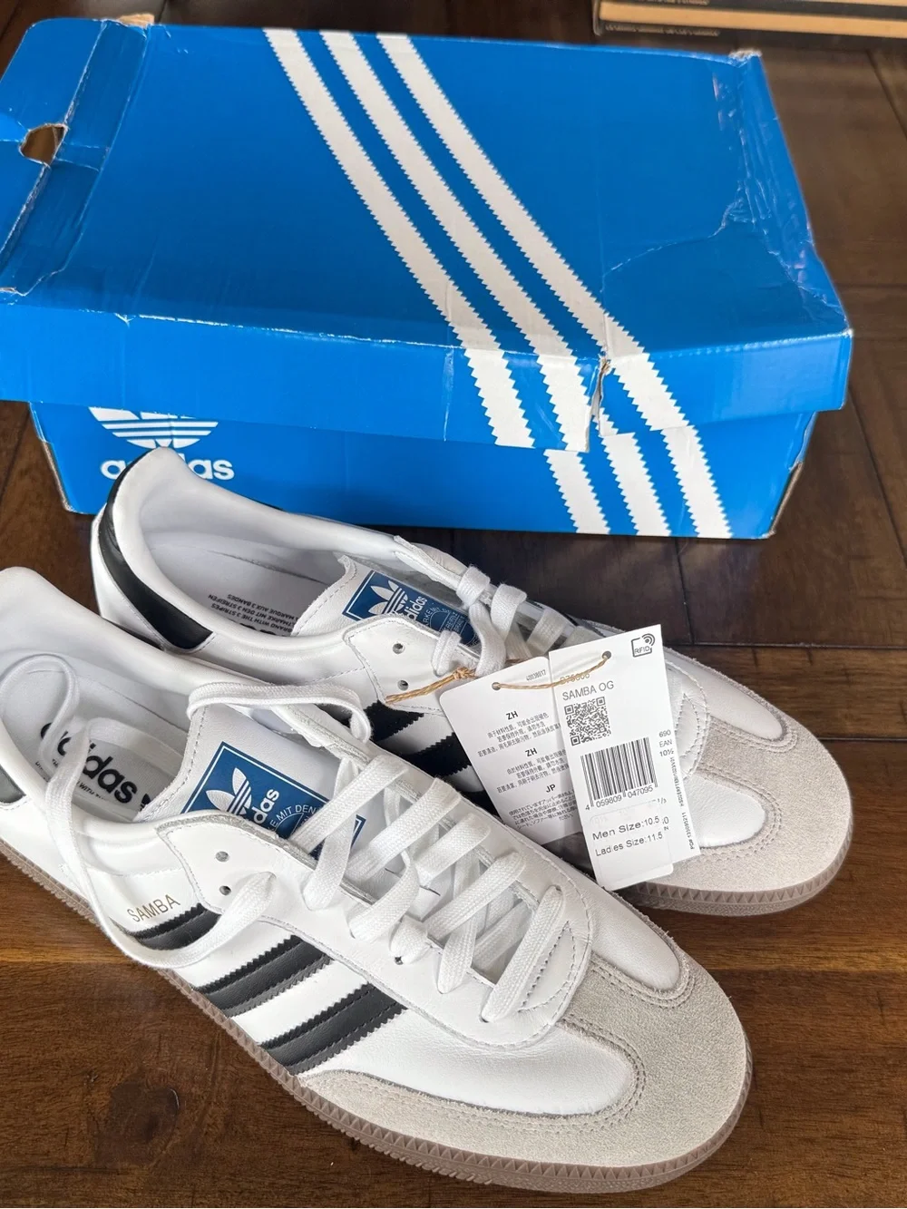 NIB Adidas Samba OG White/Black Men’s Size 11 With Tags